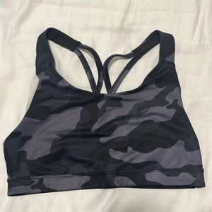 NWOT Camo Strappy Sports Bra